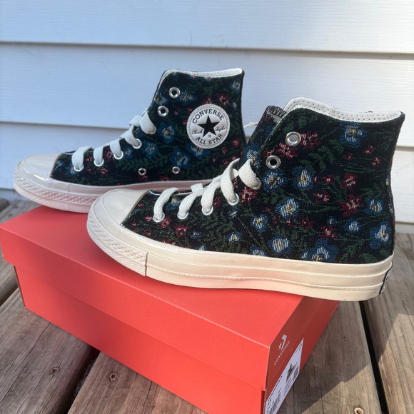 Converse Chuck 70 Floral Tapestry High-Top Sz 7.5 – Statement Sneaker - Picture 1 of 6
